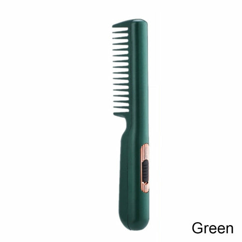 Electric Hair Straightener Brush Comb Mini Hair Curler Fast Heating