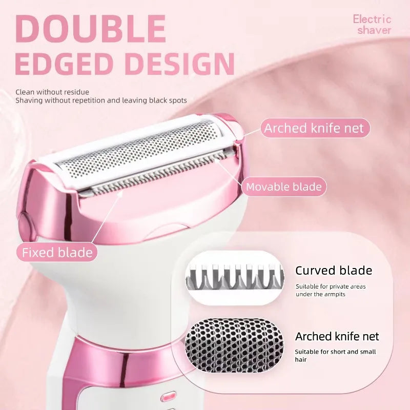 Electric Razor for Women 5 in 1 Rechargeable Painless Body Razors and